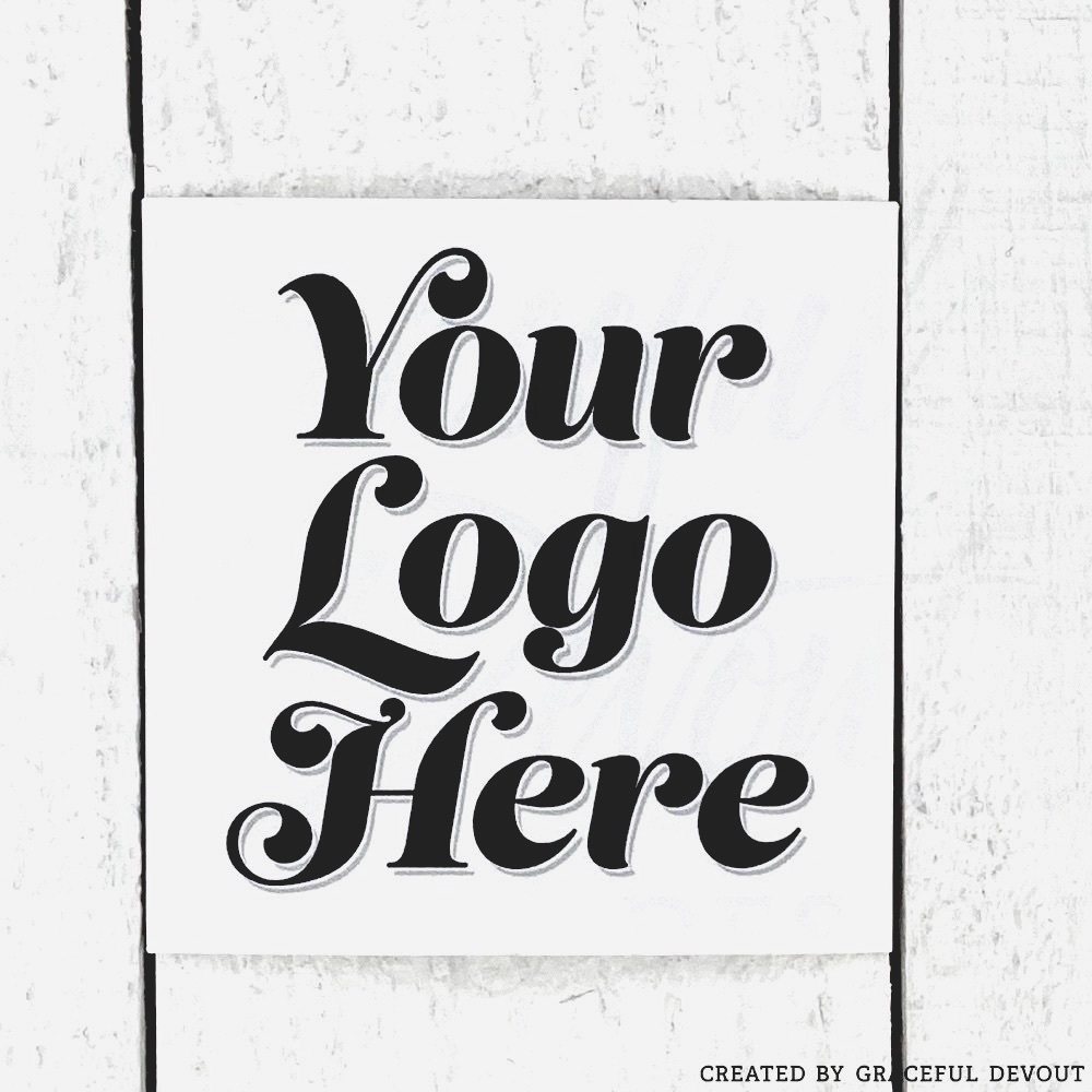 Your Logo Here - Custom - 2" (inches) Square, (96ct.) Stickers - Picture 2 of 4